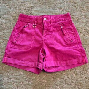 White House Black Market 5” Shorts ~  Pink Size 2